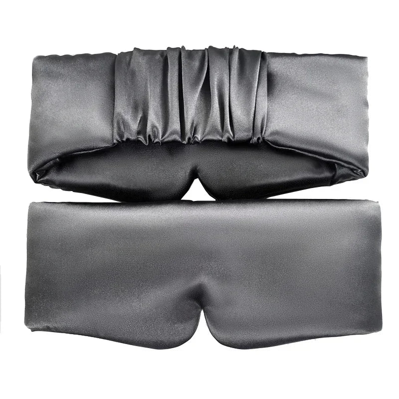 Silk Satin Sleep Mask Comfortable Sleeping Eye Mask Eyeshade Cover Shade Eyes Relax Enlarged Eye Patch Women Men Sleep Health