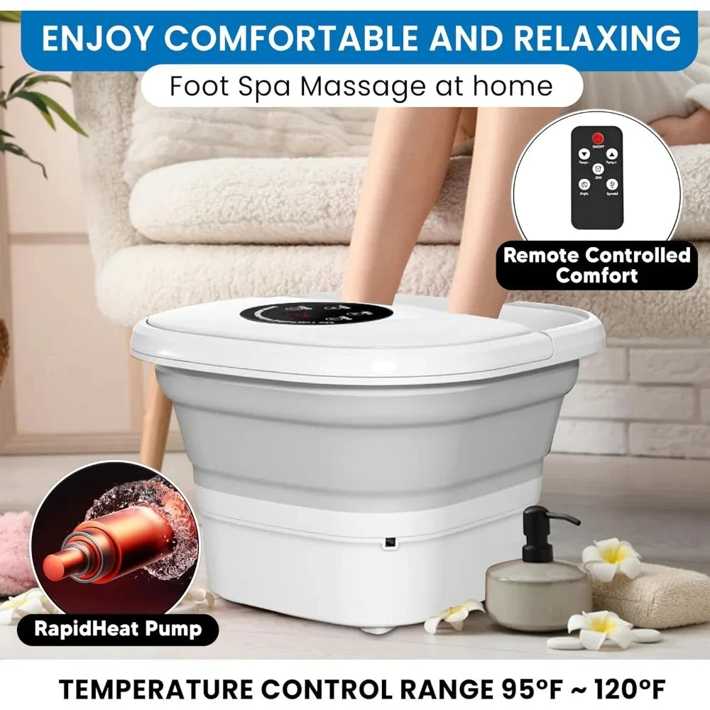 Home Smart Portable Foot Soaking Basin Automatic Heating Electric Foot Massager Constant Temperature Footbath Spa Soaker