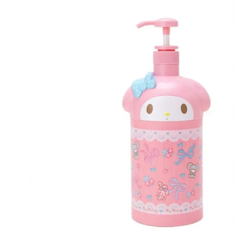 2025 New Kawaii Hello Kitty Large Capacity Shower Gel Dispensing Bottle Sanrio Cartoon MyMelody Shampoo Pressing Bottle