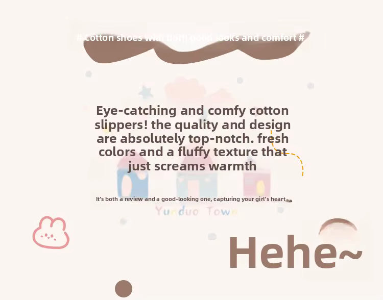 Cute Winter Slippers for Kids – Unisex