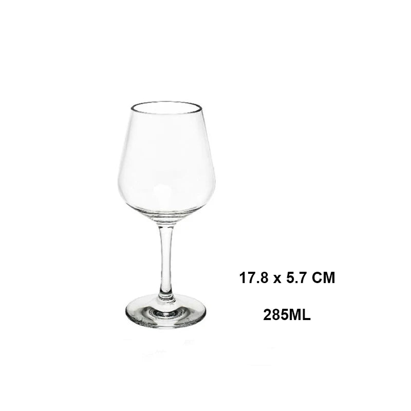 Wine Outside Unbreakable Wine Glasses Dishwasher-Proof,Elegant Plastic Stemless Wine Glass | Reusable | Ideal for Homes & Bars