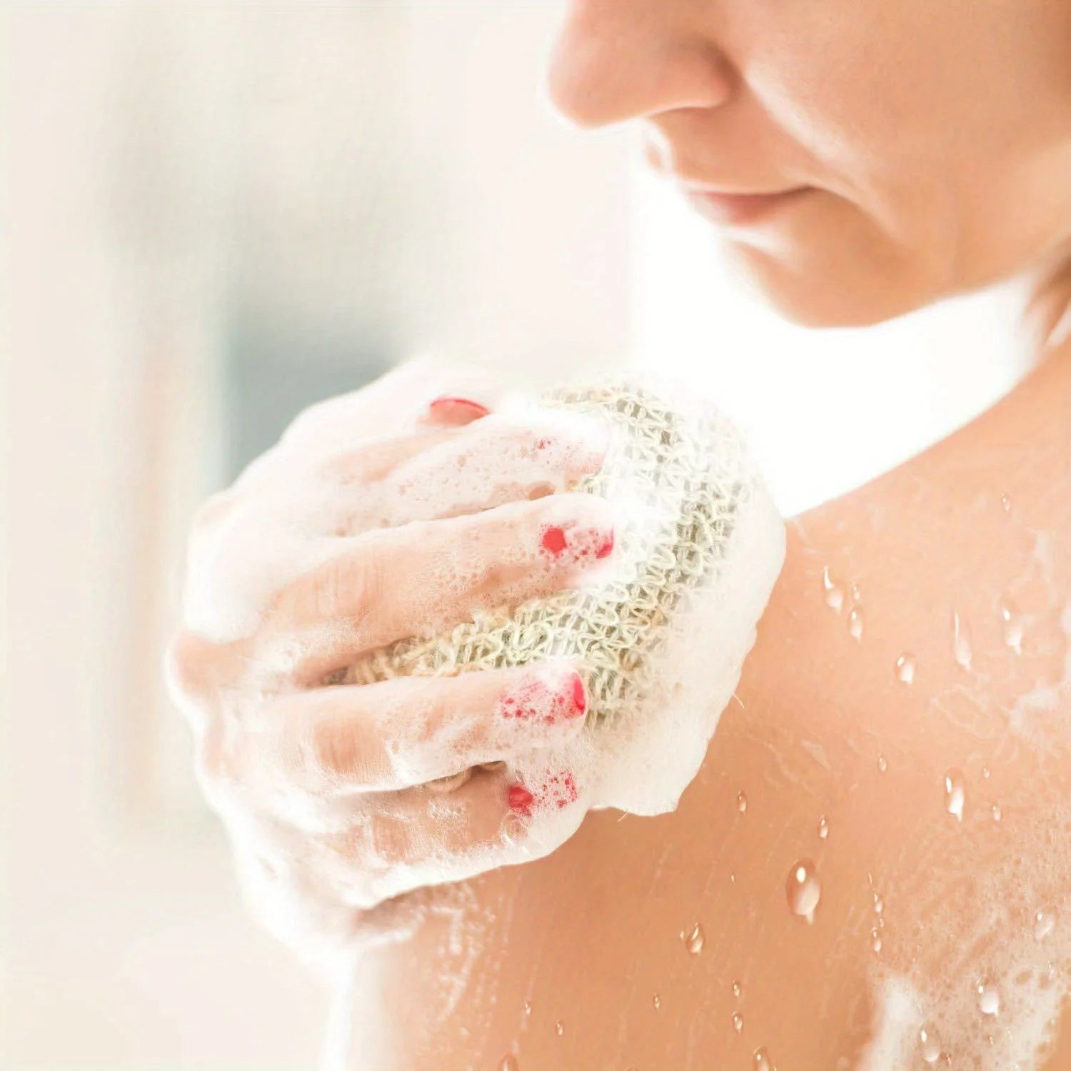 Soap Saver Pouch, Soap Bag With Drawstring, Soap Saver Bag, Knotted Shower Soap Bag For Foaming And Drying, Bathroom Accessories