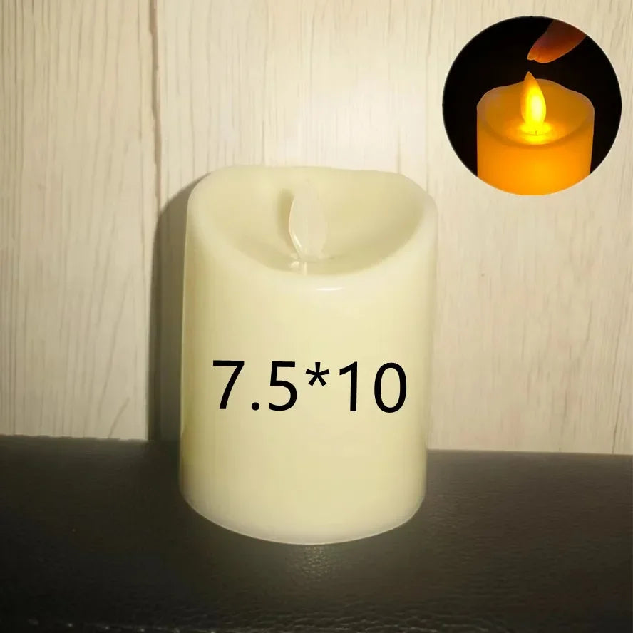 Flameless Flickering LED Candles Lamp Home Decoration Battery Powered Candles for Wedding Decor Birthday Party Supplies Warm