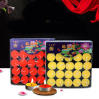 100pcs/Set DIY Round Smokeless Scented Tealight Candles for Birthday Party Decorative Candles outdoor