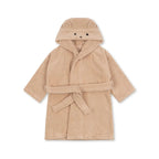 2025 KS Baby Boys Flannel Bathrobe Towel Children's Girls Toddler Girls Cherry Lemon Embroidery Cotton Hooded Bath Towel Pyjamas