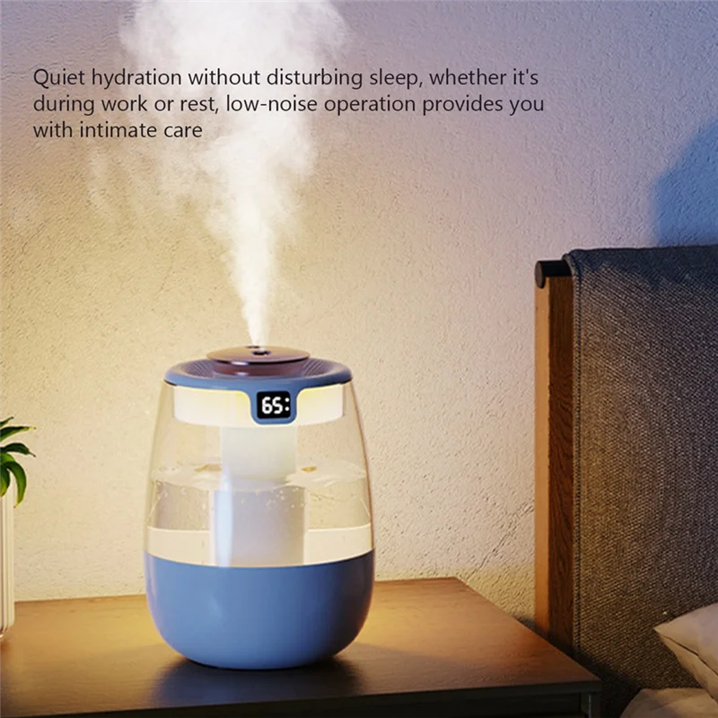 A69edouble Port Fragrance Diffuser 1.3L Cool Mist Maker Air Humidifier Essential Oil Aroma Humidificador Home Office