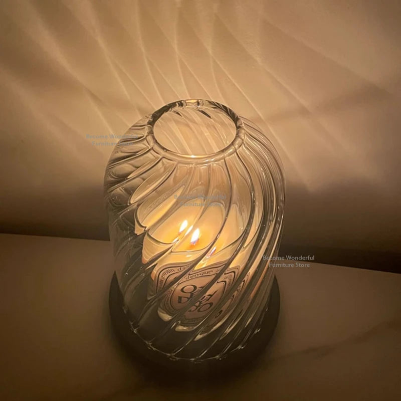 Bedroom Glass Cover Candle Holders Designer Banquet Kitchen Restaurant Candle Holders Advanced Home Decor Home Decoration Lszt
