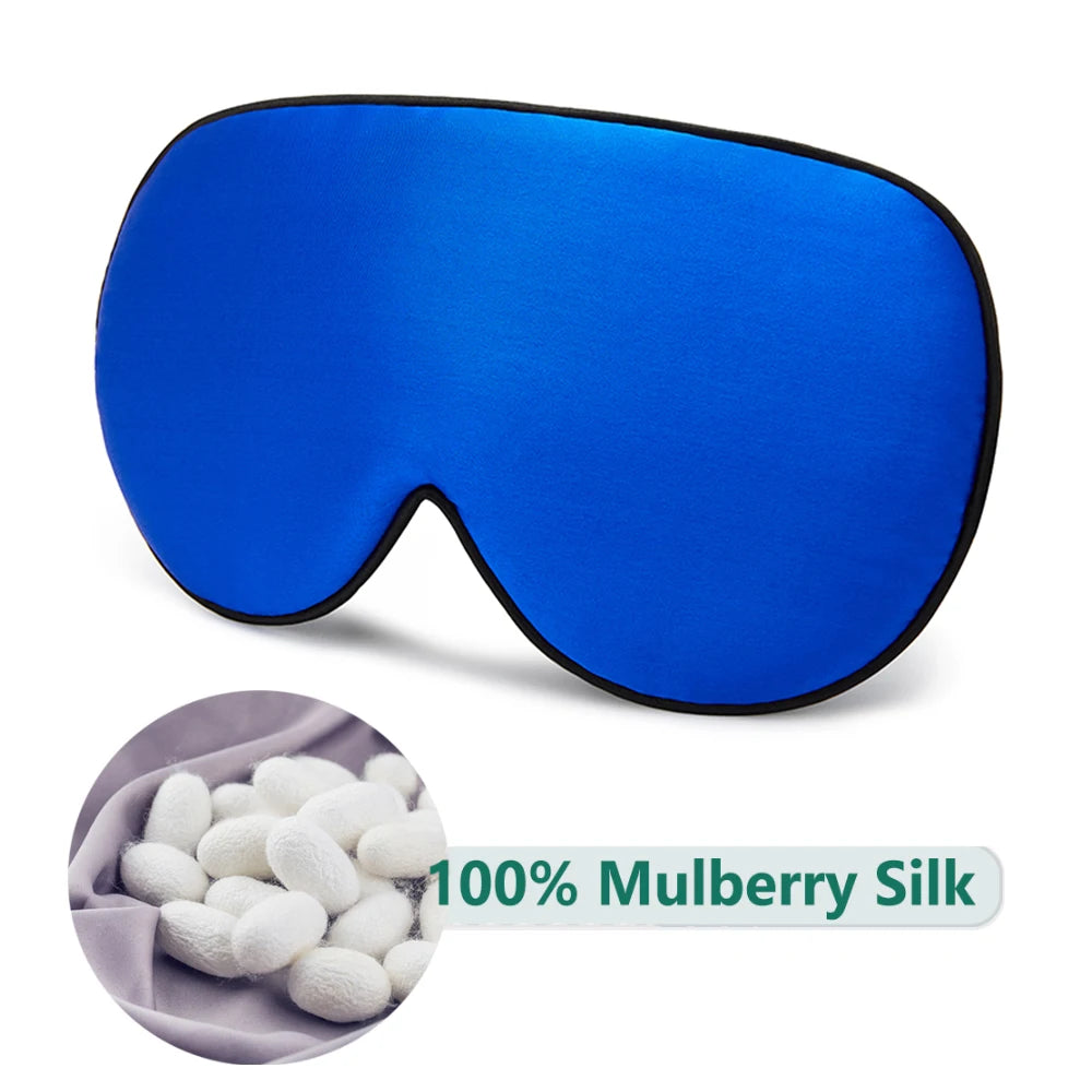 100% Natural Mulberry Silk Sleep Mask Soft and Comfortable Eye Patches Soft Blindfold Smooth Eye Mask Eyeshade Eye Cover Patch