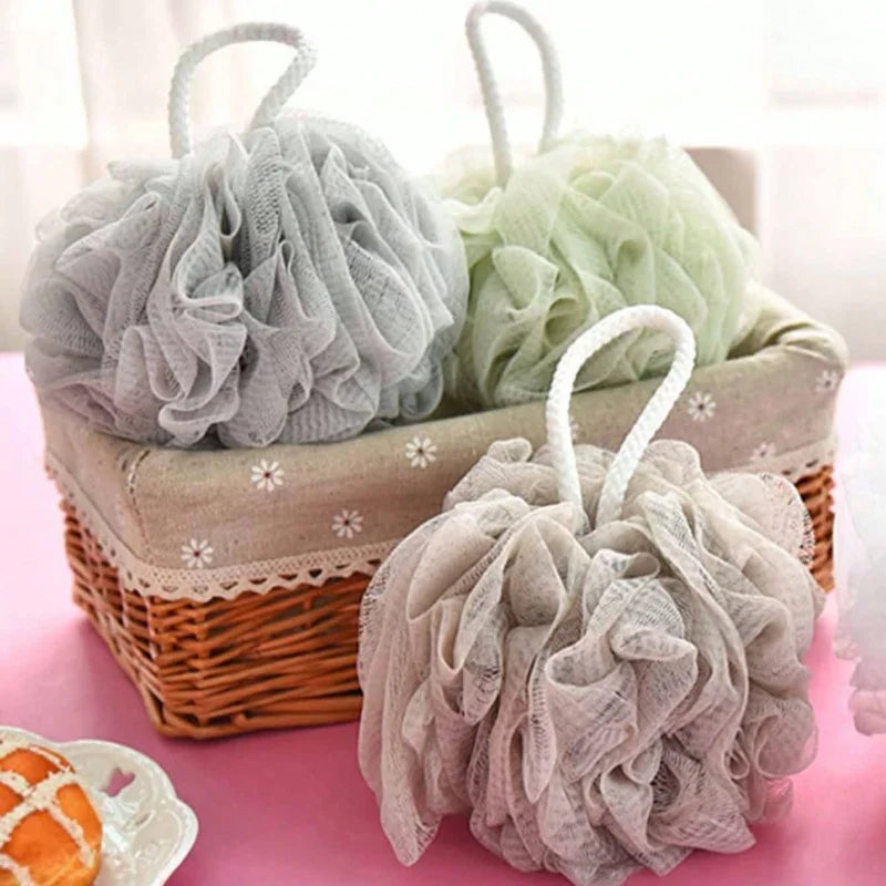 1pcs luxury bath loofahs, super soft and durable, can be used for bathing, bubble bath, exfoliation and massage,random colors