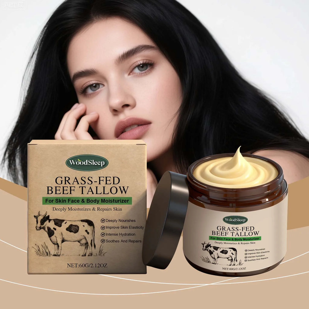 Face Body Massage Tallow Balm Natural Whipped Hydrating Lotion Brightening Skin Oil Control Shrink Pores Firming Lifting Cream