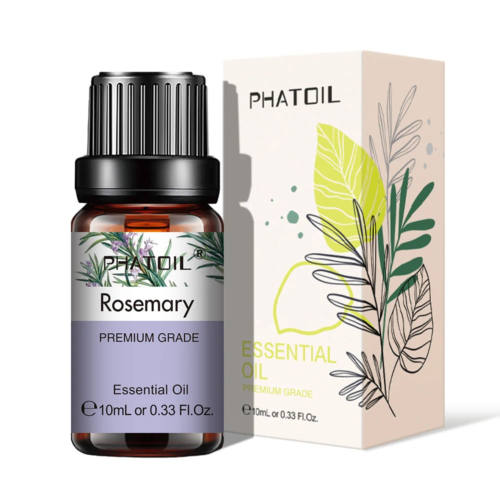 PHATOIL Natural Plant Essential Oil 10ml Eucalyptus Lavender Bergamot Vanilla Peppermint 1PCS Aroma Essential Oils For Diffuser