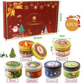 Scented Candle Set Gift DIY Smokeless Plant Aromatherapy Candles Dried Floral Tin Box Home Bedroom Xmas Party Decor Supplies