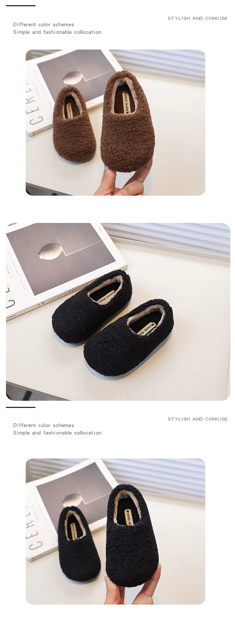 Cozy Little Cotton Slippers for Kids – Unisex House Shoes