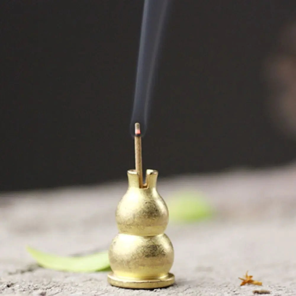 Portable Copper Mini Incense Burner Incense Holder Home Office Teahouse Zen Buddhist Supplies