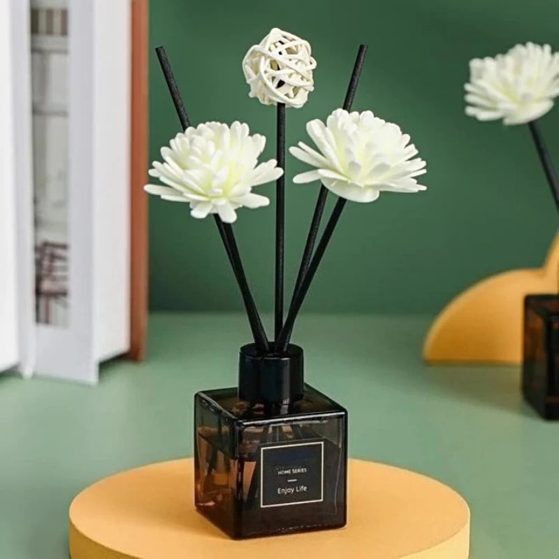 50ML Reed Diffuser Oil Flameless Home Fragrance Oil Air Freshener Scent Air Car Odor Sticks Aromatherapy Diffuser Office Decor