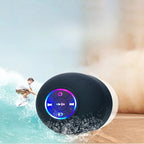 Portable Wireless Bluetooth Speaker LED IPX4 Waterproof Loudspeaker Outdoor Bathroom Large Suction Cup Mini Stereo Sound Box