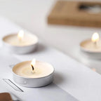 50pcs Tea Lights Candles White Tealight Candles Small Tea Light Candles Little Tiny Tealights Candles Holders for Wedding Party