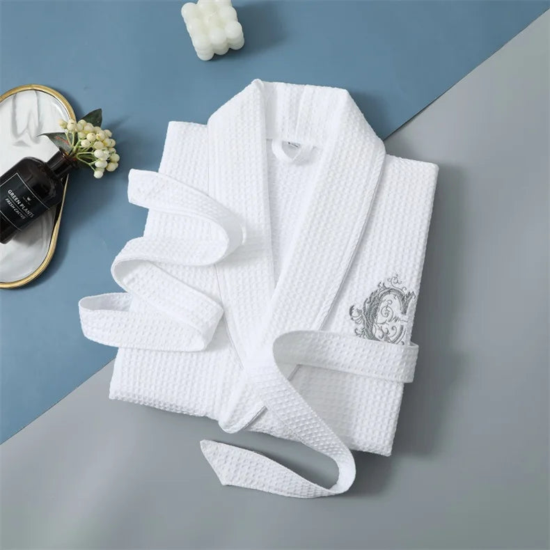 Top Quality Autumn Winter Bathrobes Couple Towel Terry Cotton Robe Men's Elegant Five-star Hotel Home Wear Bath RobeAbsorb Water