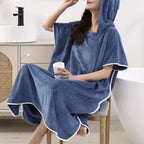 Upgraded Wearable Towel - Ultra Soft Microfiber Bathrobe for Women, Plus Size.