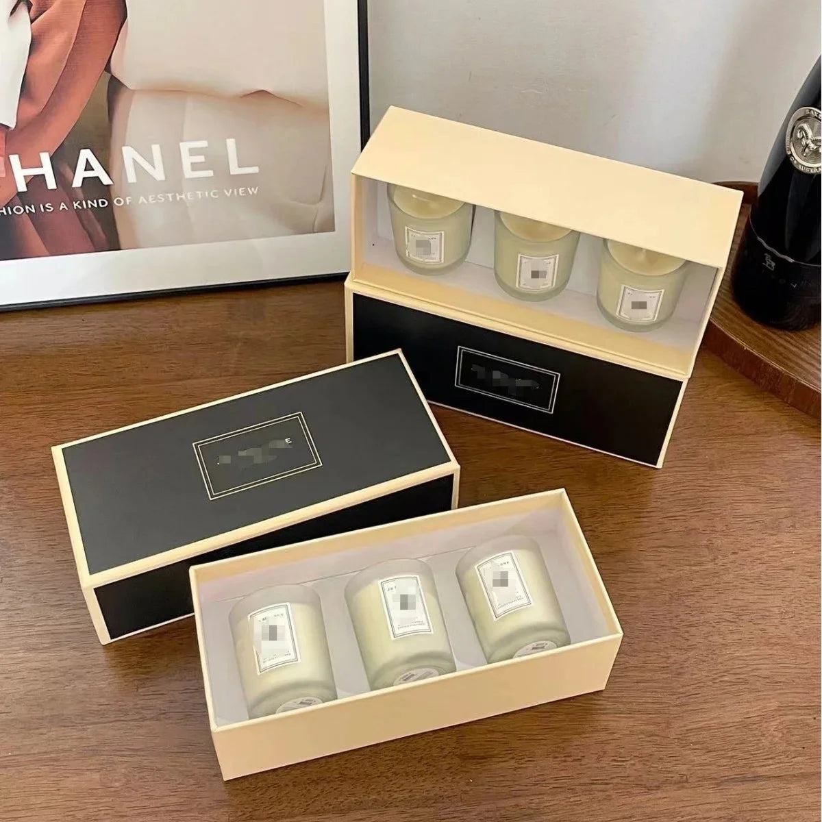 Scented Candle Gift Set Lavender Lemongrass Verbena Luxury Aromatherapy Candle Box Birthday Friendship Present Home Decoration