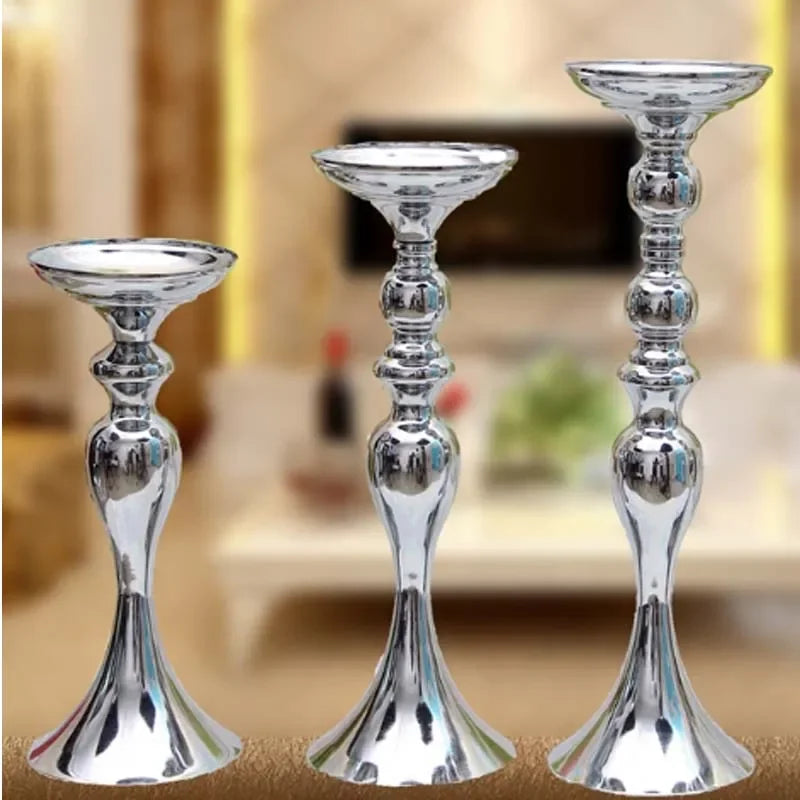 Candle Holders Christmas Decorations Wedding Centerpieces Lantern Stand Home Gold Flower Vase Table Centerpiece Event Flowe