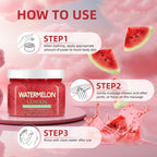 Natural Watermelon Shea Sugar Scrub 150g - Body Exfoliator, Moisturizing, Smooth & Glowing Skin, For Elbows, Knees, Back & Legs