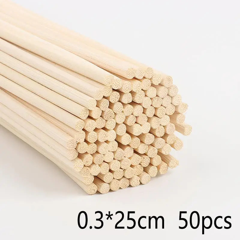 20-100pcs 3mm Reed Diffuser Replacement Stick DIY Handmade Home Decor Extra Thick Rattan Aromatherapy Diffuser Refill Sticks