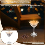 Espresso Martini Candle in Glass Decorative Coffee Martini Candle Elegant Coffee Bar Decor Unique Presents for Women Girls