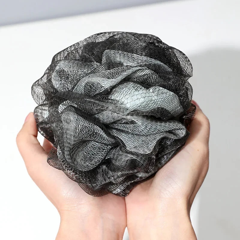 Large  Bath Balls Shower Mesh Sponge Bath Puffs Bubble Ball Body Exfoliating Brush Soft Cleaner Skin Scrub Bathroom Supplies