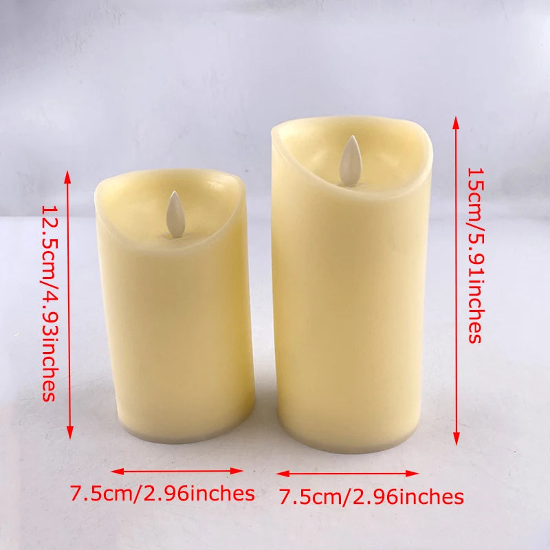 Flickering LED Ivory Electronic Candle Flameless Tealight Candle Home electric candles for Wedding Decor Birthday Party Supplie