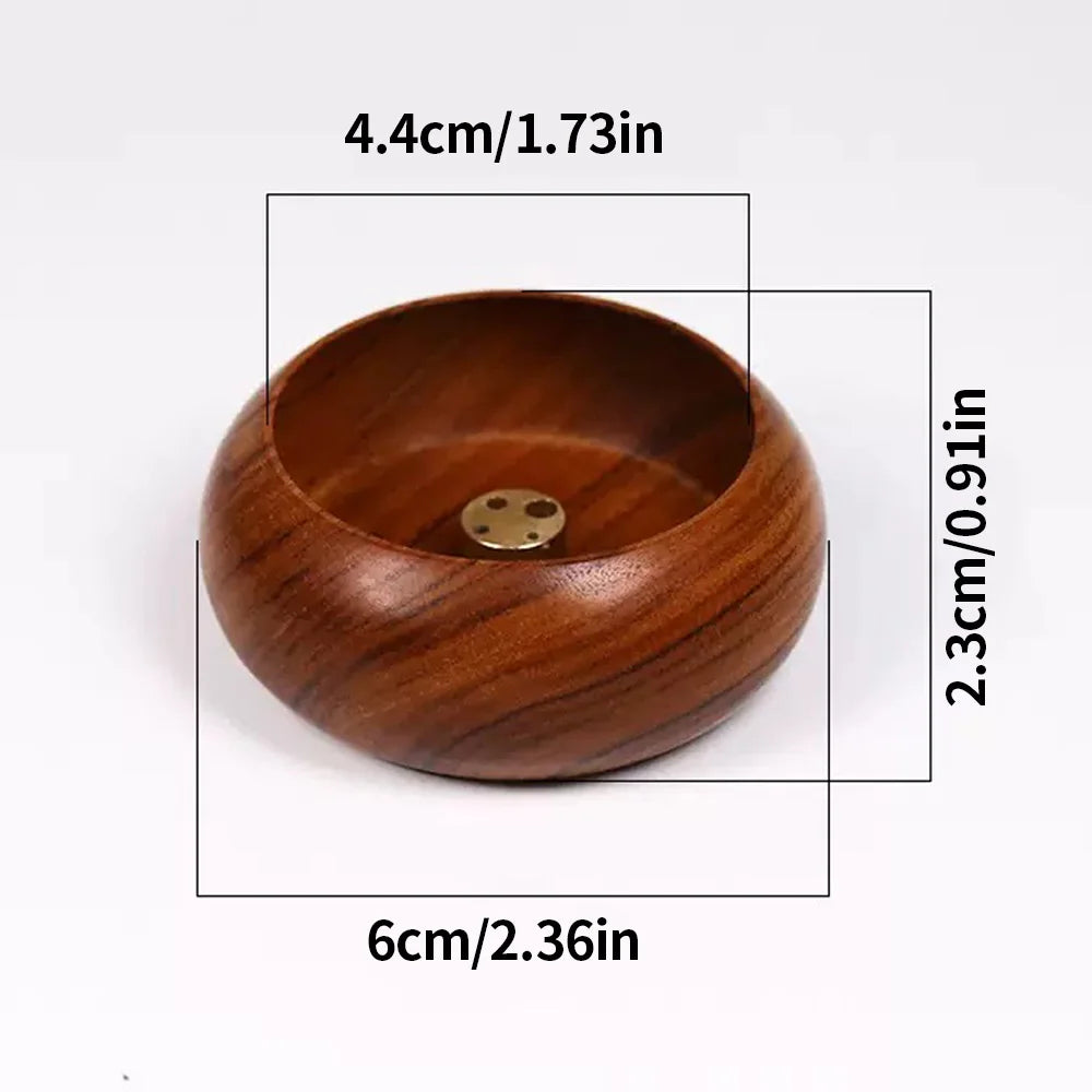 Exquisite wooden plug-in incense burner - suitable for Buddhist worship, family tea rooms, desktop decoration - ideal gift