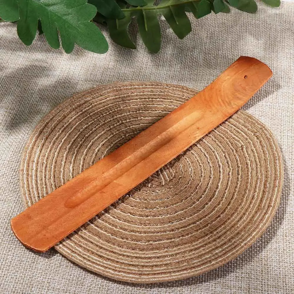 Simple Elegant Wood Chip Retro Pinewood Traditional Design ncense Board Incense Socket Incense Tray Incense Stick Holder