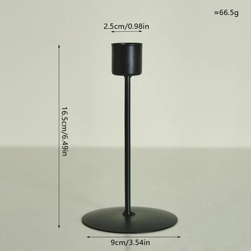 Classic European Inspired Metal Candle Holders in Gold for Dining, Bar Party & Wedding Decor