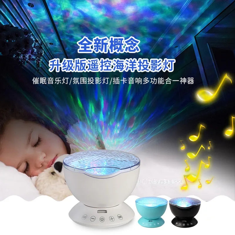 Color Changing Led Night Light Lamp &amp Realistic Aurora Star Borealis Projector, Perfect for Children and Adults Sleep Aid Lig