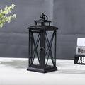 Windproof Lantern Glass Candle Holders Metal Large Black Wedding Modern Design Moroccan Candlestick Decoracion Hogar Home Decor