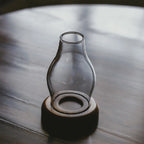 Glass candle holders, windproof candles, desktop retro art ornaments, home hotels, homestays, decoration and decoration