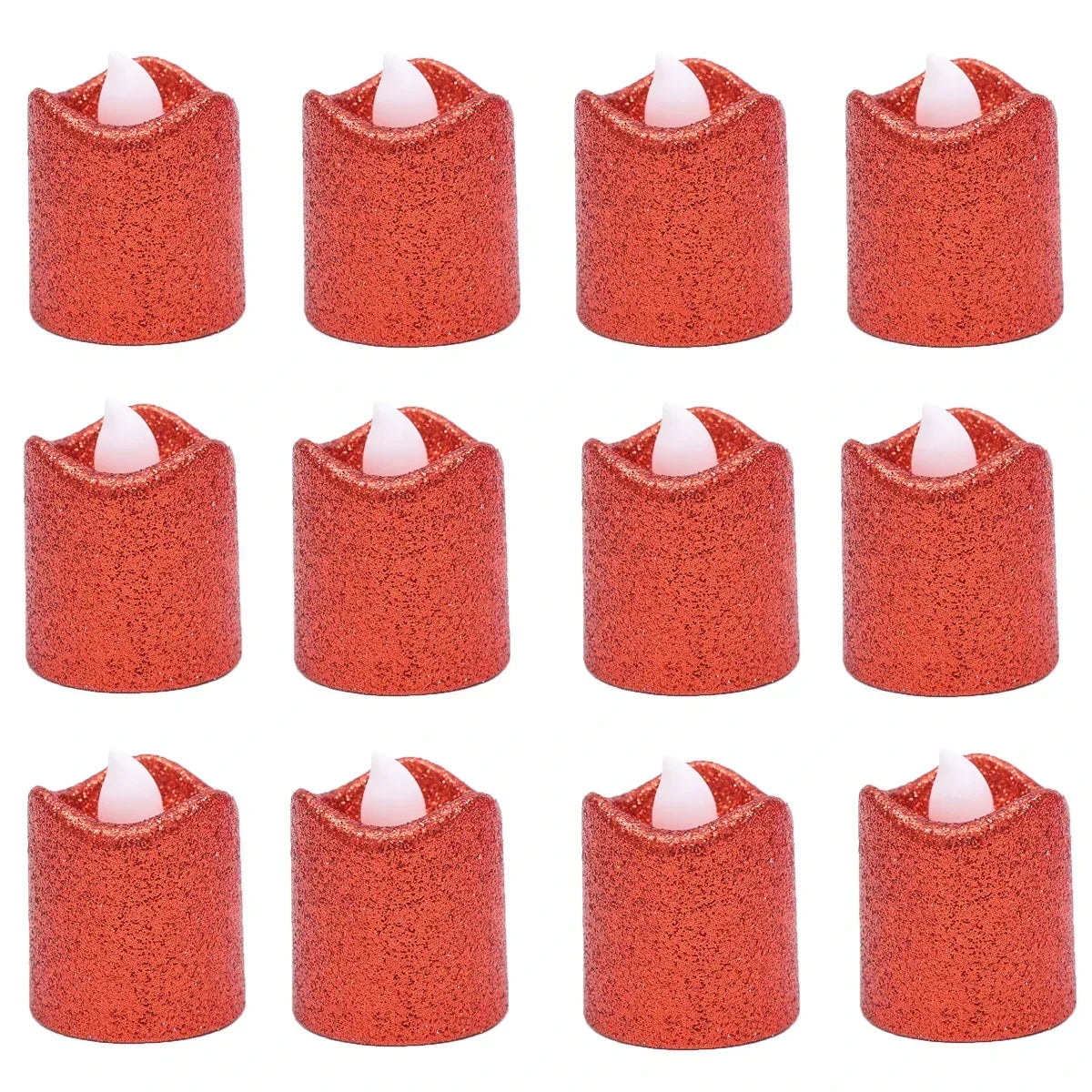 12Pcs Flameless Led Candles Light Tealight Battery Power Candles Lamp Birthday Candle Light Christmas Wedding Party Home Decor