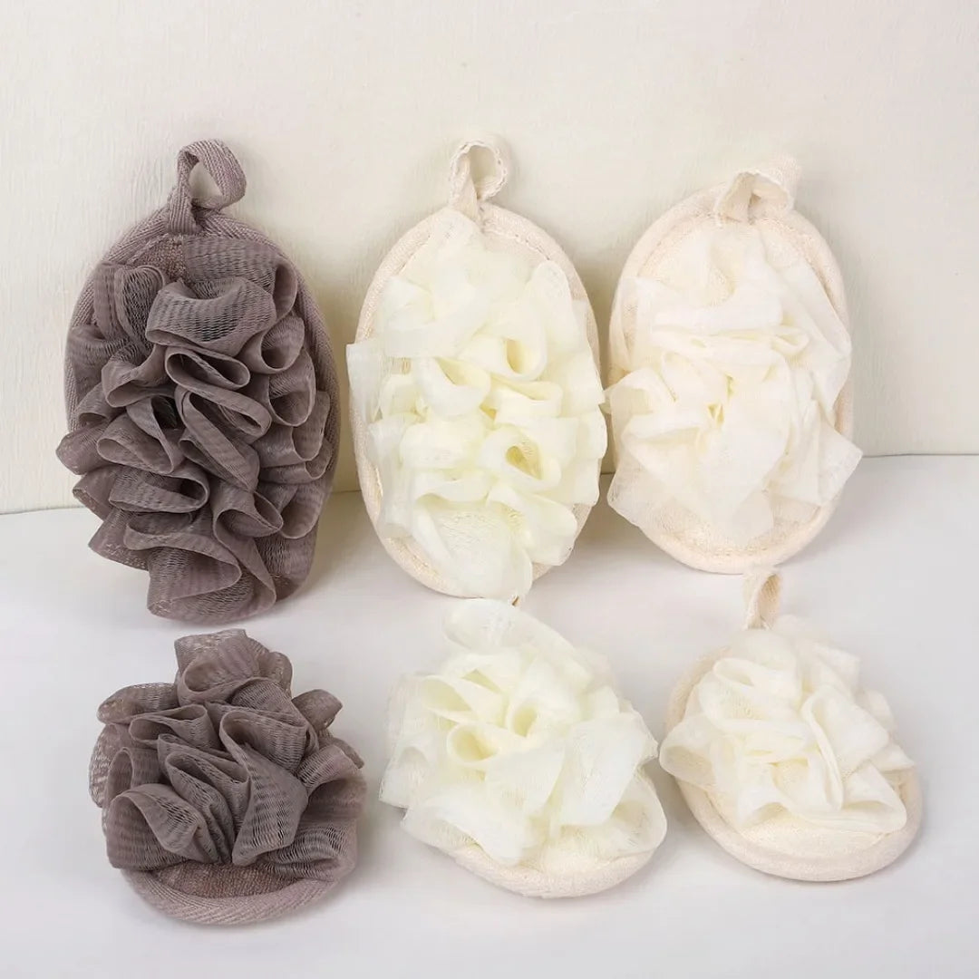 Bath Scrubber for Body Loofah Ball Shower Body Wash Ball Massage Bath Flower Towel for BodyBast Body Scrub For Shower Bath Tppls
