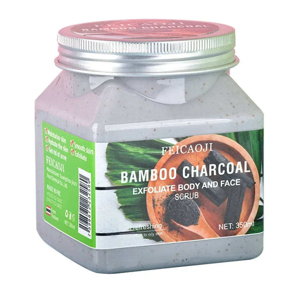 Body Fragrance Scrub 350ML Exfoliating Bodyscrub Bath Salt Rice Shower Gel Coffee