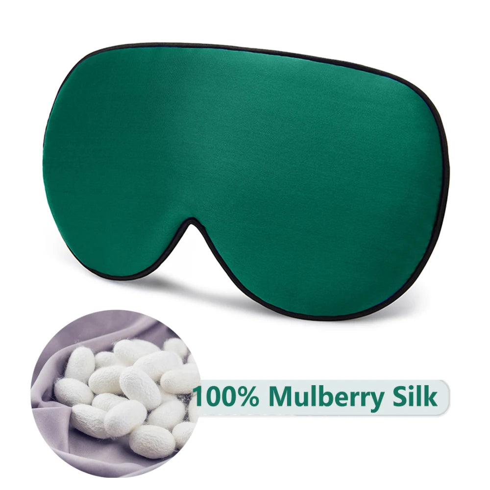 100% Natural Mulberry Silk Sleep Mask Soft and Comfortable Eye Patches Soft Blindfold Smooth Eye Mask Eyeshade Eye Cover Patch