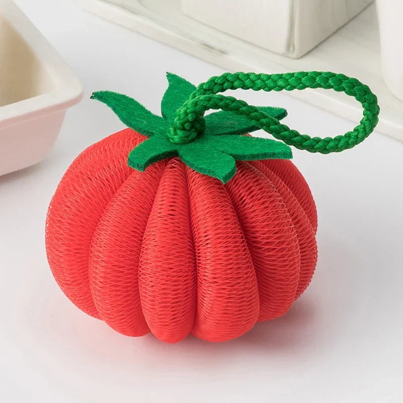 Dopamine Bath Fruit And Vegetable Bath Ball Does Not Scatter Flowers Bath Ball Bath Flower Ball Soft Bubble Bath Artifact