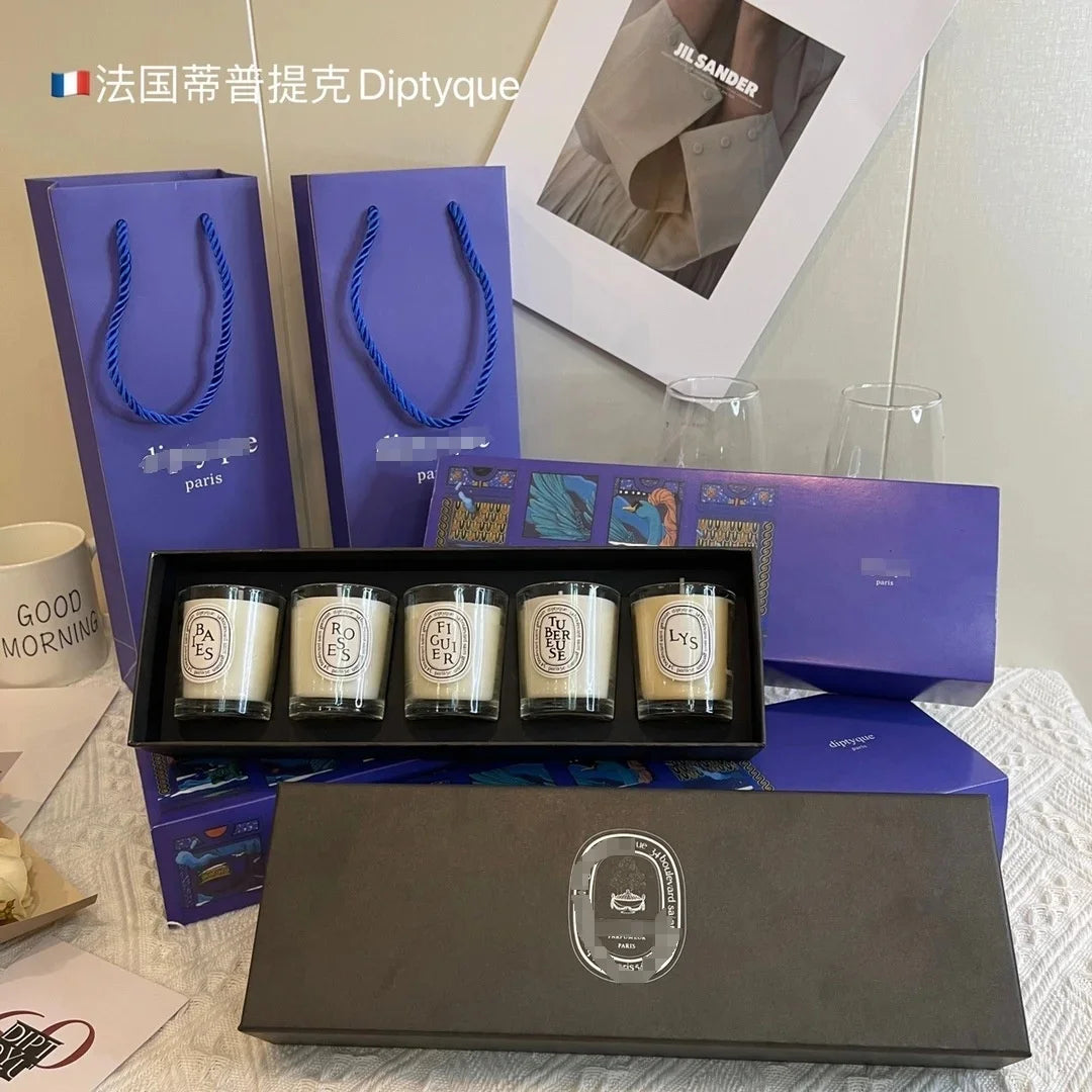 Scented Candle Gift Set Lavender Lemongrass Verbena Luxury Aromatherapy Candle Box Birthday Friendship Present Home Decoration