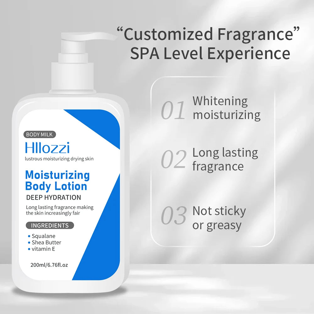 Moisturizing Body Lotion Suitable for whole body use Hydrating and moisturizing Large capacity Suitable for all skin types New