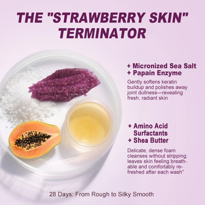 500g Lavender Body Scrub Shea Butter Exfoliating Deep Cleansing Dead Skin Removal Whitening Moisturizing Smooth Skin Body Care