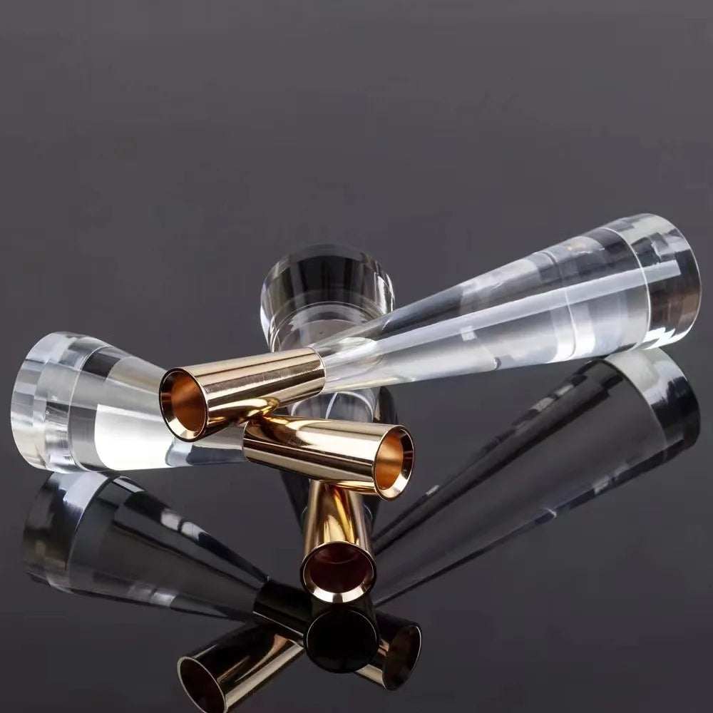 New Acrylic Candle Holder Pillar Stand Table Craft Wedding Centerpiece Road Lead Party Candlesticks Home Decoration