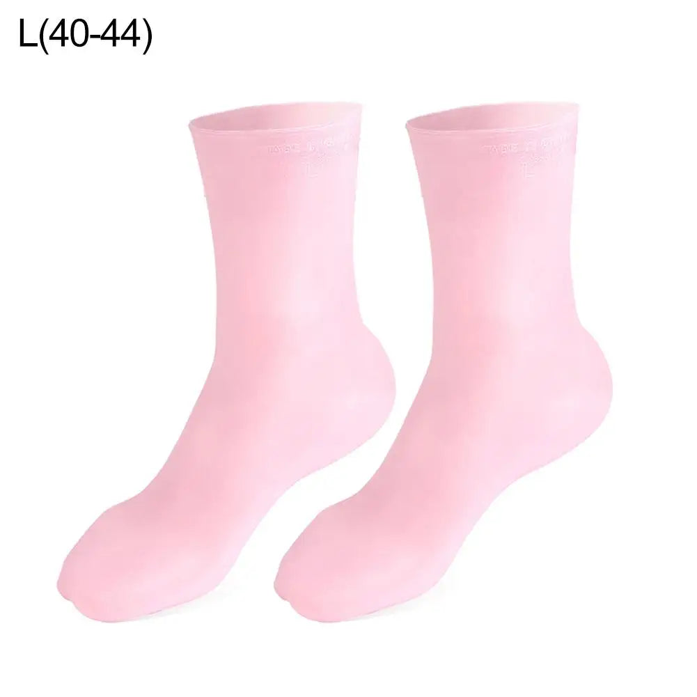 1 Pair Of Silicone Moisturizing Socks For Dry, Cracked Heels And Rough Skin, Softens Rough Foot Skin, Foot Care Tools