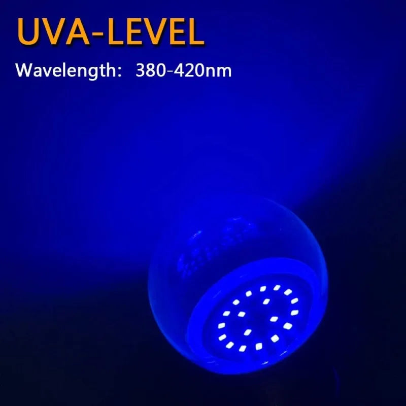Black Light Bulbs 9W LED UV Blacklight 395-400nm for Blacklight Glow in The Dark Body Paint Fluorescent Poster Neon Glow Lamp