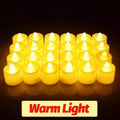 LED Electronic Candles Lights Flameless Flickering Candle Battery Powered Wishing Tealights Home Wedding Party Decor Lighting