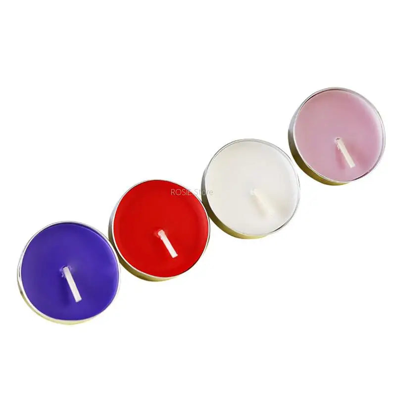 10 PCS/Box Tea Light Candles Long Burning Smokeless Tea Candles Decorative Glow Unscented Paraffin Tealights Candles For Home