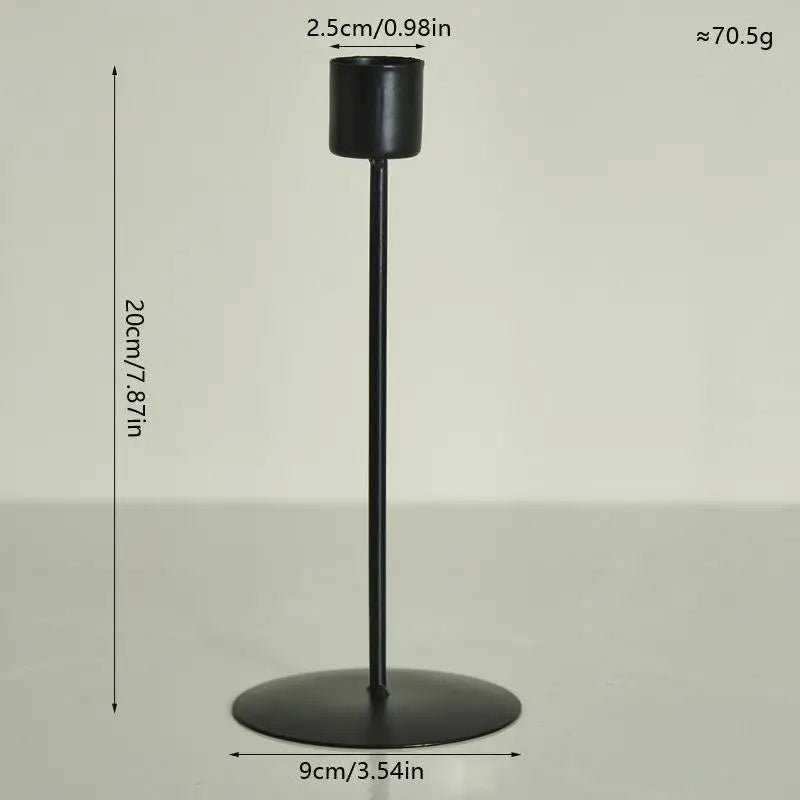 Classic European Inspired Metal Candle Holders in Gold for Dining, Bar Party & Wedding Decor